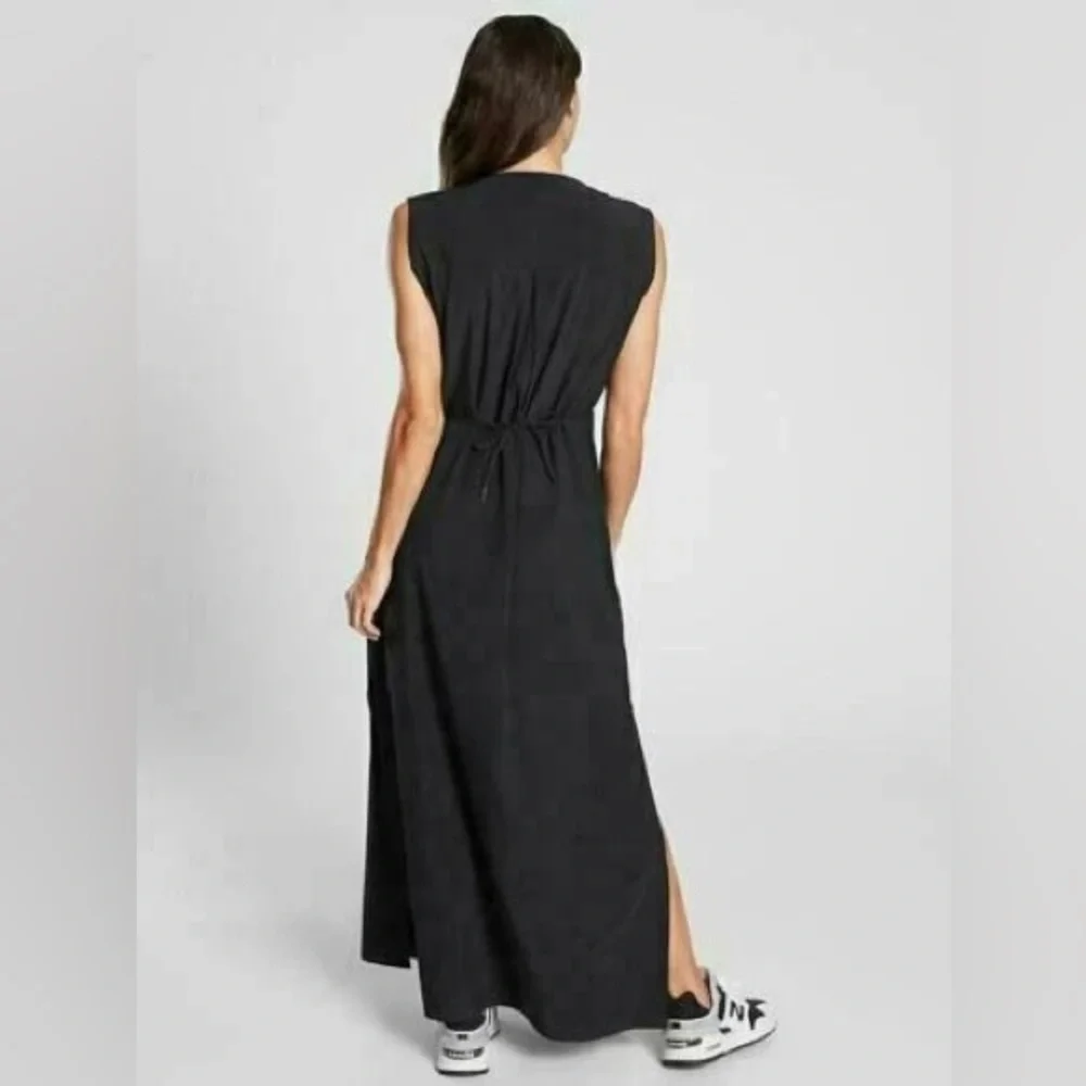 ATHLETA Women's Size XS Marlow Maxi Dress Black Lightweight‎ Sleeveless